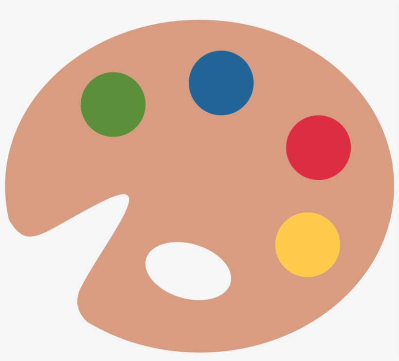 Artist Palette - Paint Palette Emoji, transparent png #8132696