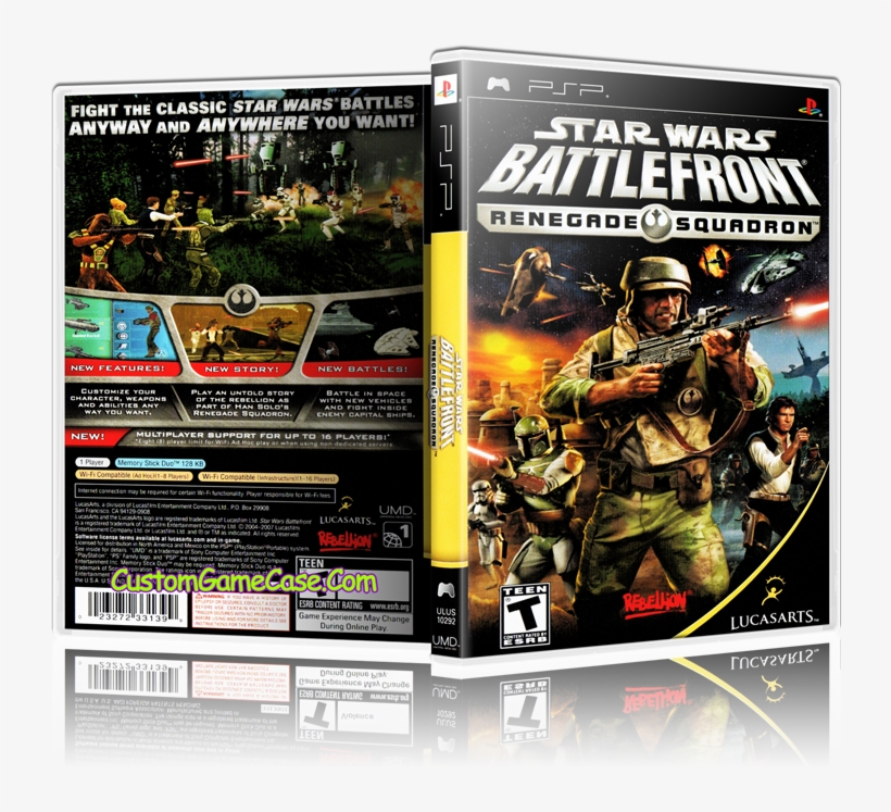Star Wars Battlefront Renegade Squadron - Star Wars Battlefront Psp Covers, transparent png #8133262