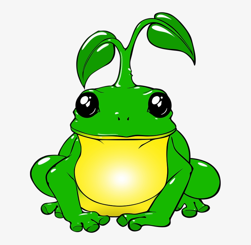 Png Royalty Free Bullfrog Drawing Lilypad - Лягушка Единорог, transparent png #8133563