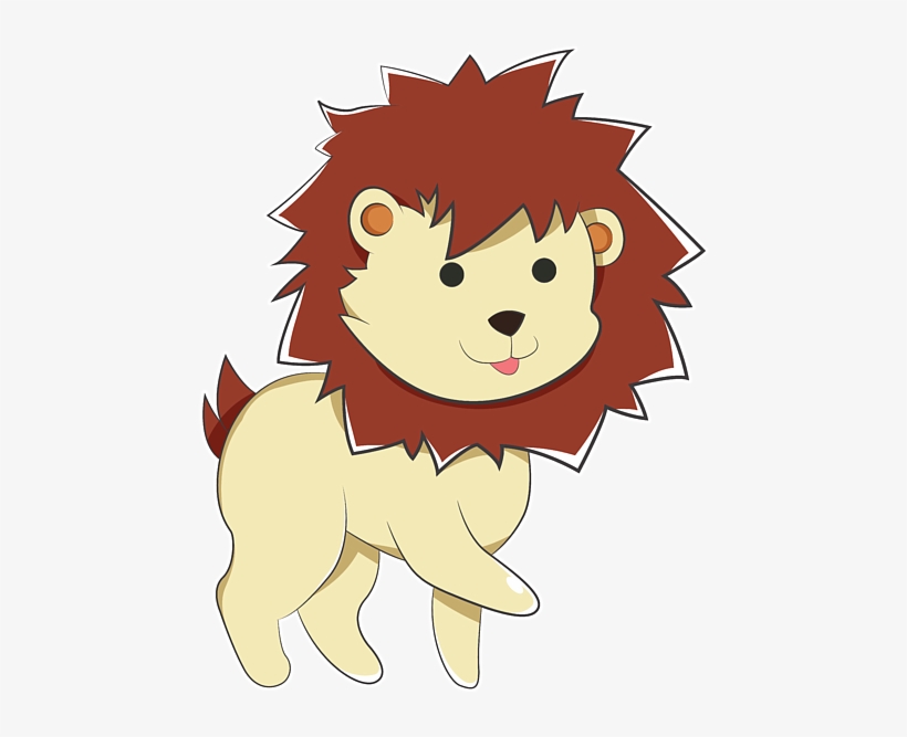 Click And Drag To Re-position The Image, If Desired - Small Lion In Cartoon, transparent png #8133603