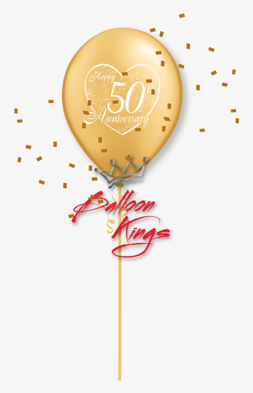 11in Latex 50th Anniversary - Illustration, transparent png #8133856