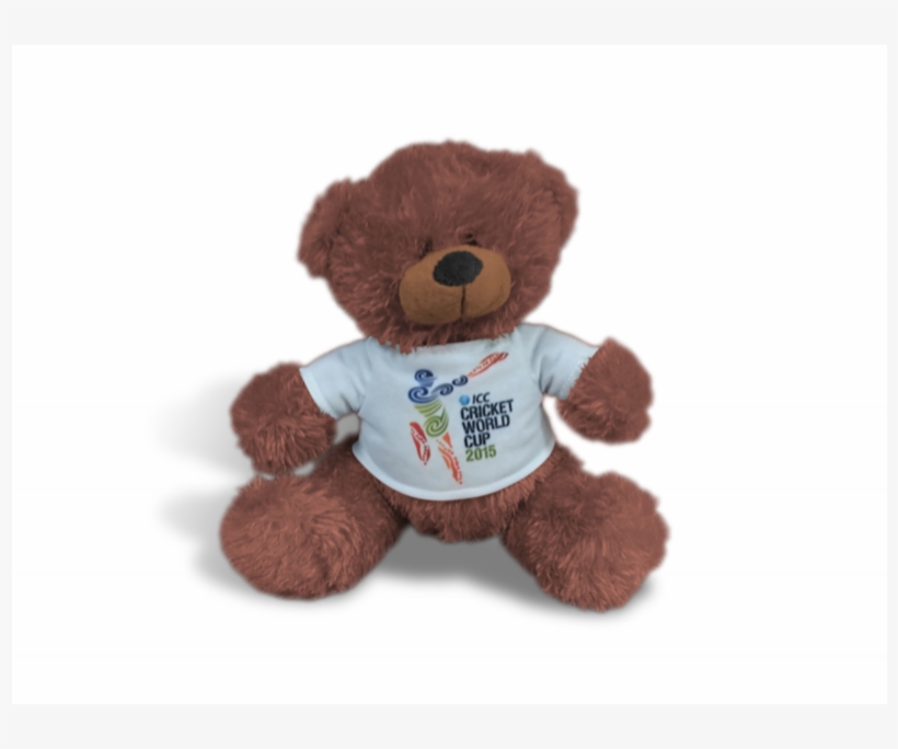 Cricket World Cup Icc 2015 Plush Brown Bear - Teddy Bear, transparent png #8134120