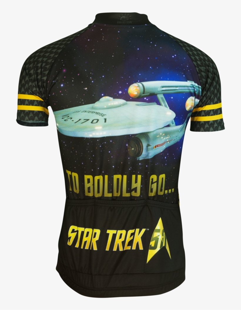 Star Trek "50th Anniversary" Cycling Jersey - Star Trek: The Original Series, transparent png #8134400