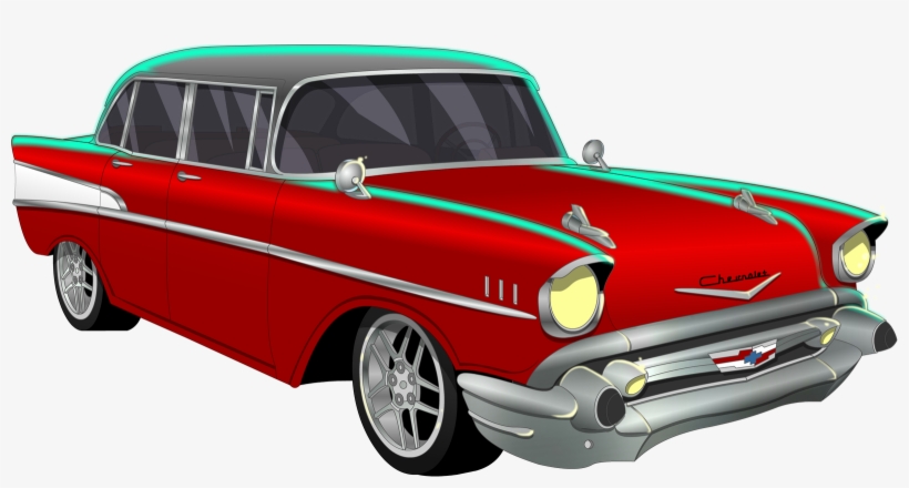 Chevrolet Bel Air Vector Png - 1957 Chevy Bel Air Clip Art, transparent png #8134557