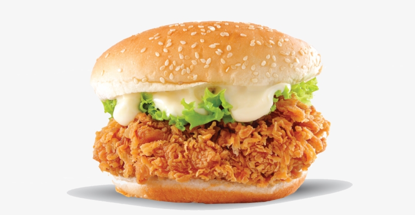 Crispy Burger - Fried Chicken Sandwich Png, transparent png #8134770