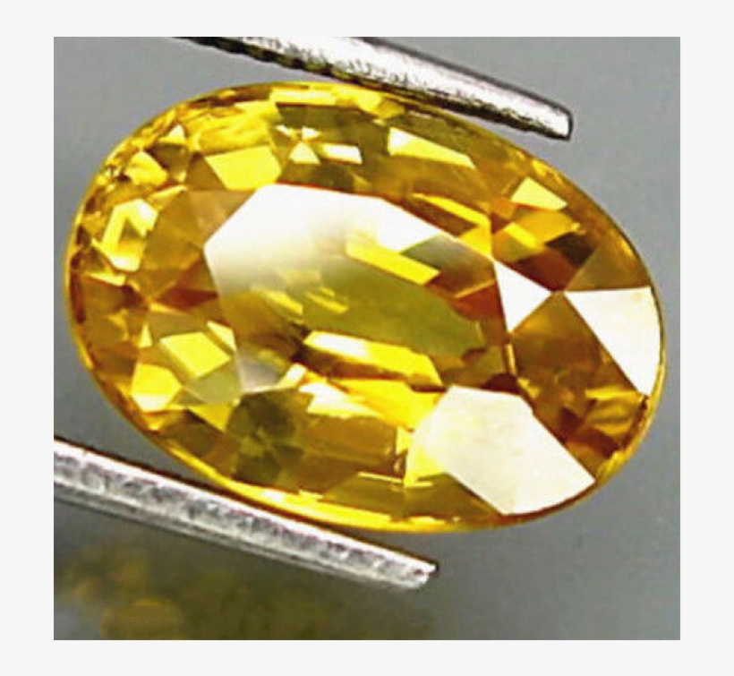 10 X 14mm Yellow Sapphire Gem Oval Shape Natural Loose - Gemstone, transparent png #8135084
