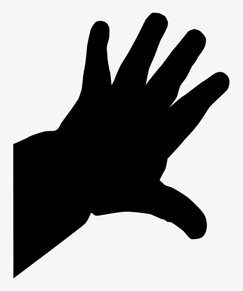Clipart Of Reaching, Hand And And Hand On - Waving, transparent png #8135088