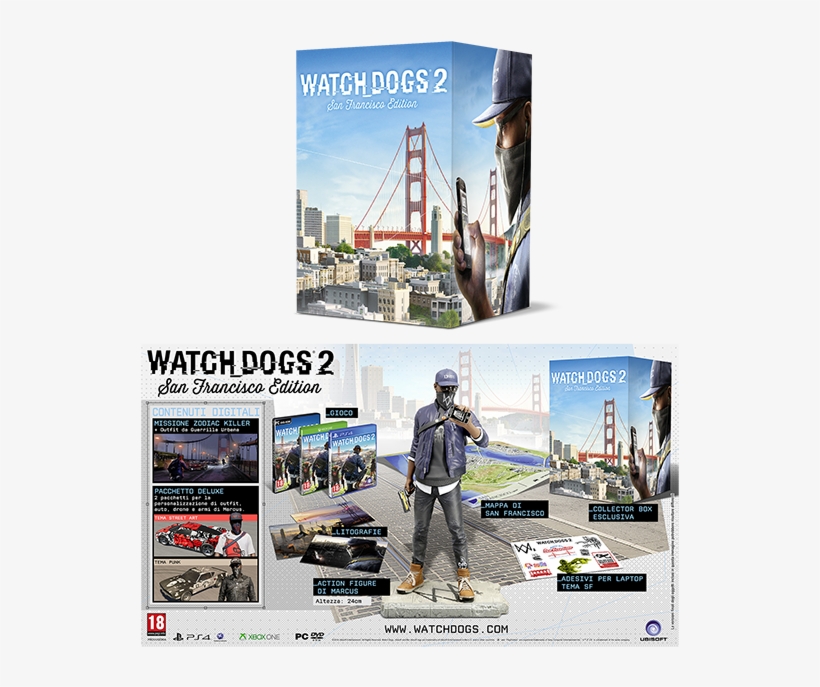 Forbavselse løst blad Il Gioco Watch Dogs® - Watch Dogs 2 Editionen - Free Transparent PNG  Download - PNGkey