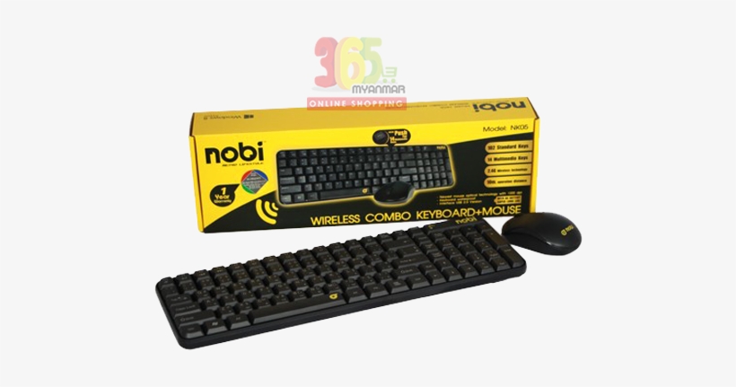 Nobi Wireless Combo Keyboard Mouse Nk 05 - Space Bar, transparent png #8135965