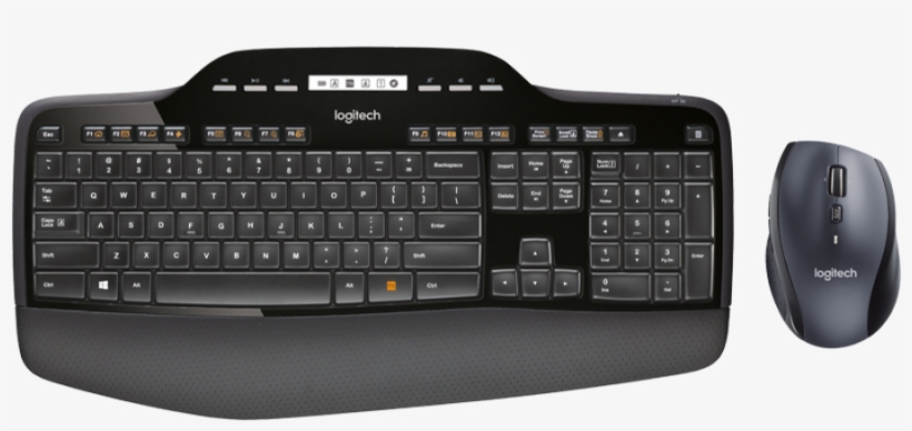 Logitech Keyboard Mouse - Logitech Mk710, transparent png #8136036