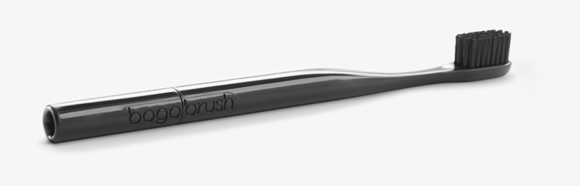 Bogobrush Black Recycled Toothbrush - Makeup Brushes, transparent png #8136672