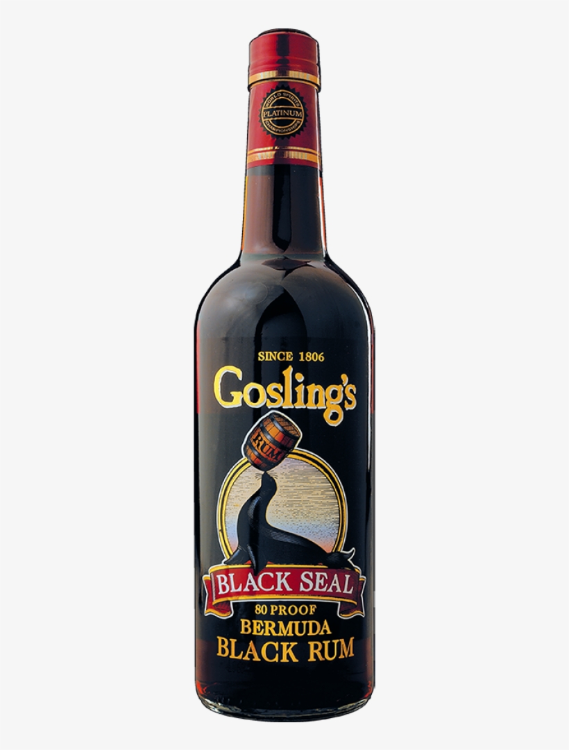 Gosling's Black Seal Bermuda Rum - Gosling's Black Seal Rum Review, transparent png #8136696