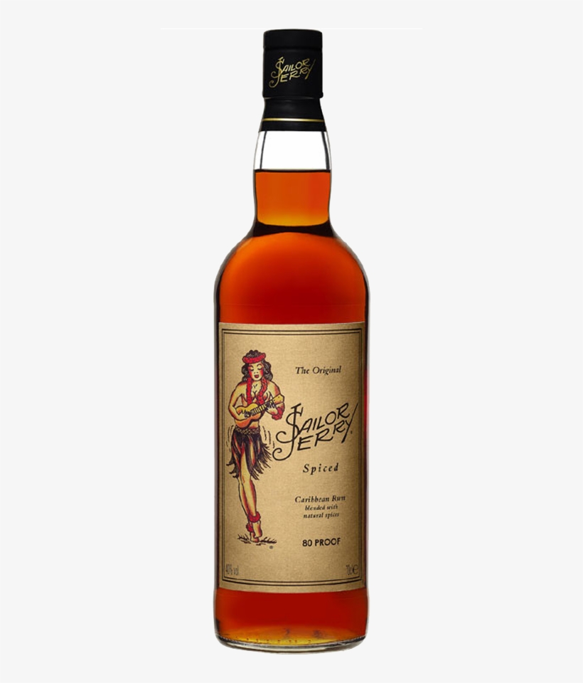 Sailor Jerry Spiced Rum - Sailor Jerry Rum - Free Transparent PNG