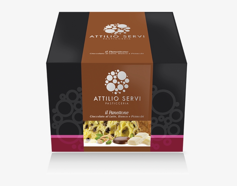 White Chocolate, Milk Chocolate And Cervia Salt Pistachios - Attilio Servi Panettoni, transparent png #8136793