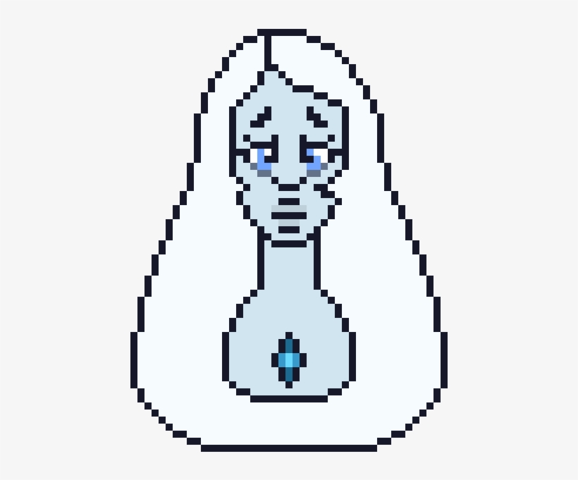 Blue Diamond - Pixel Art Head Base, transparent png #8137349