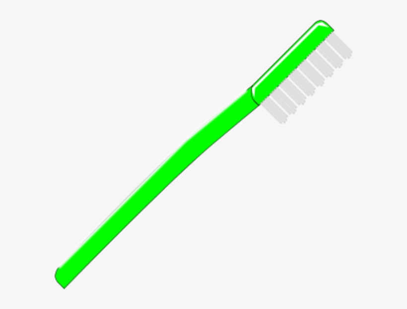 Toothbrush Vector Clip Art - Lime Green Line Png, transparent png #8137584
