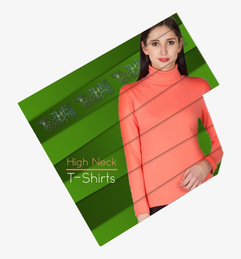 High Neck T-shirts Png - Paper, transparent png #8137713