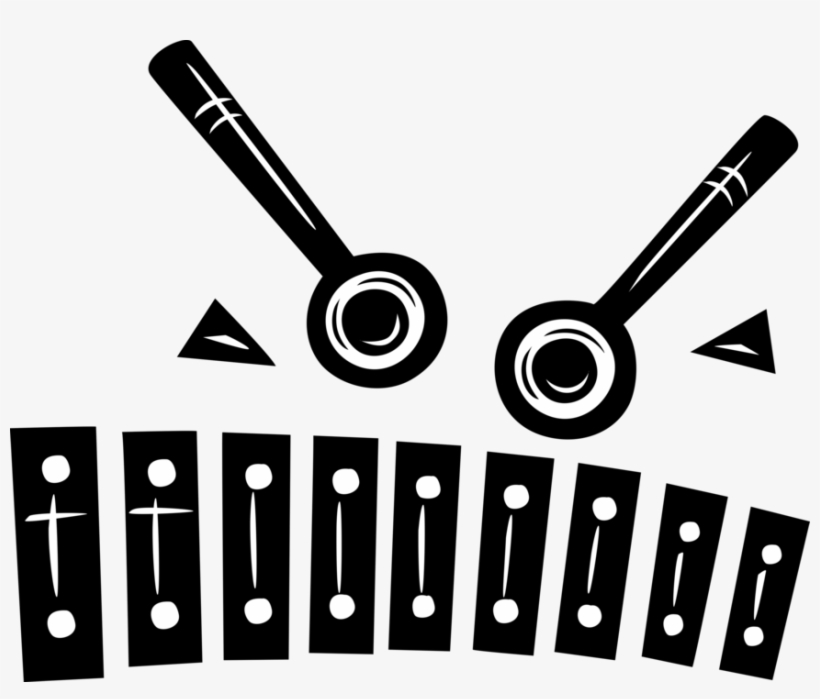 Vector Illustration Of Xylophone Chromatic Musical - Circle, transparent png #8137715