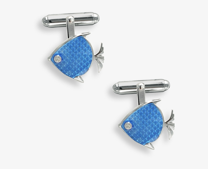 Nicole Barr Designs Sterling Silver T Bar Angel Fish - Platinum, transparent png #8137785