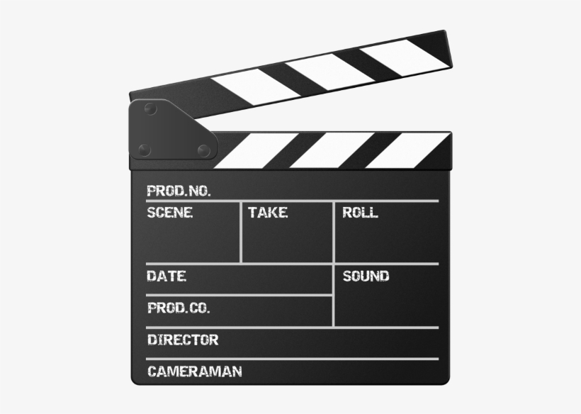 Clapperboard Sticker - Graphic Design, transparent png #8137990