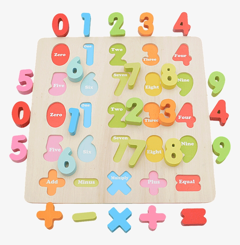 Little Master Children's Puzzles Wooden Kids Digital - Circle, transparent png #8138156