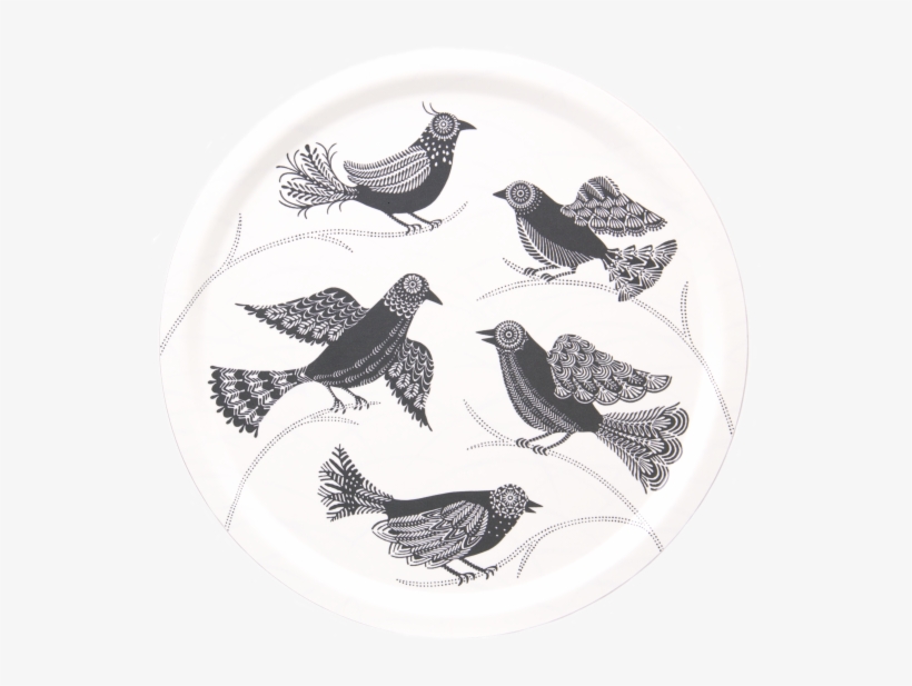 Doves, White- Tray Round - Plate, transparent png #8138385