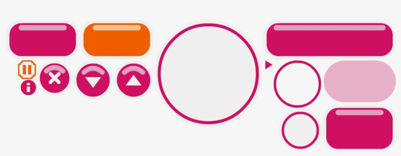 Click For Full Sized Image Buttons - Png Mobile Game Button, transparent png #8138471