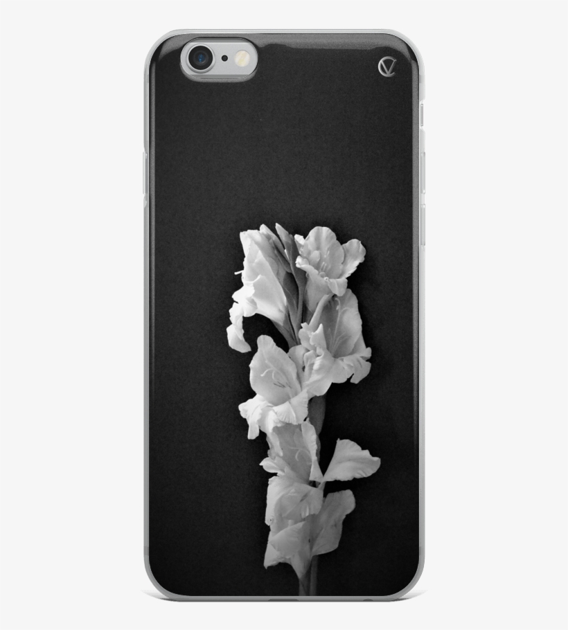 Iris Noir Floral Black Iphone Case By Ventcri, transparent png #8139480