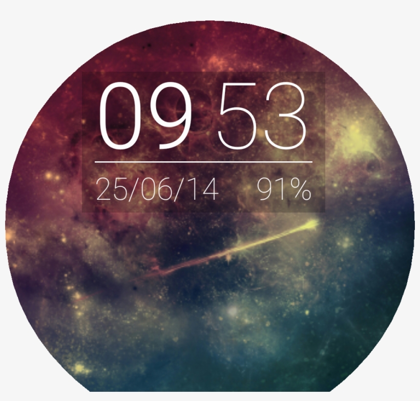Galaxy Digital Watch Face Preview, transparent png #8139557