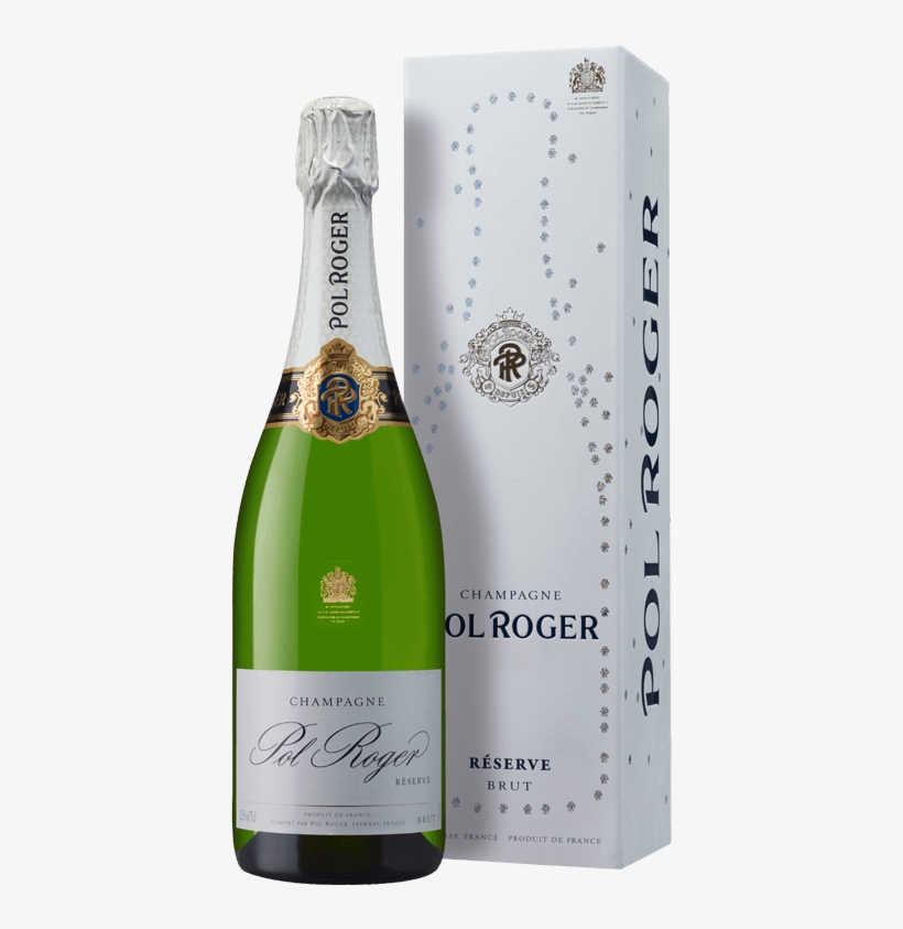 Champagne Pol Roger Brut Réserve Nv - Champagne Pol Roger Brut Réserve, transparent png #8140029