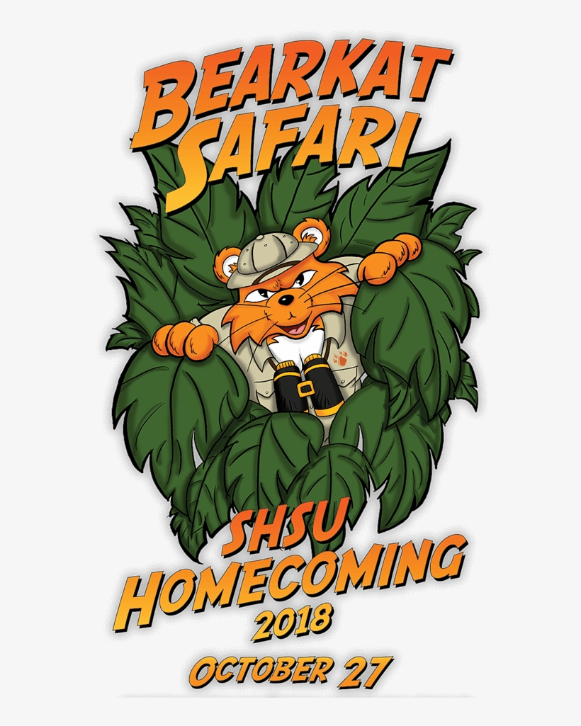 Bearkat Safari Shsu Homecoming 2018 October - Cartoon, transparent png #8140030
