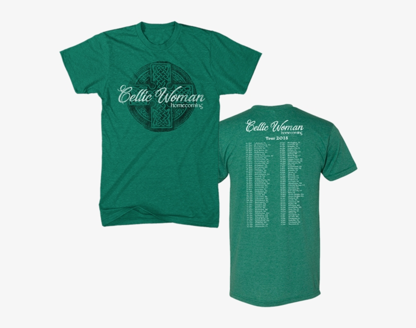 Green Homecoming Tour Tee - Celtic Woman Shirts, transparent png #8140691