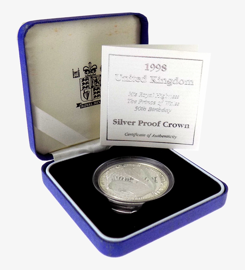 Pre-owned 1998 Uk Prince Of Wales 50th Birthday Silver - Coin, transparent png #8140697