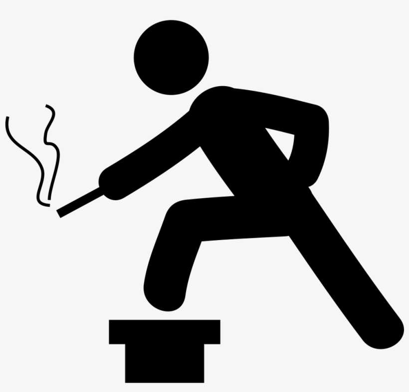 Man Smoke And Thinking Comments - Icono Personas Fumando Vector, transparent png #8140880