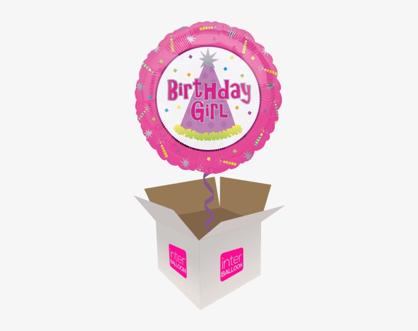 Birthday Girl Purple Party Hat - Birthday Girl And Boy, transparent png #8141853