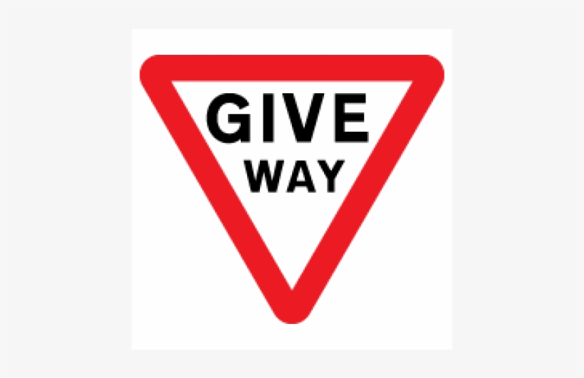 Regulatory Signs - Give Way Sign, transparent png #8142160