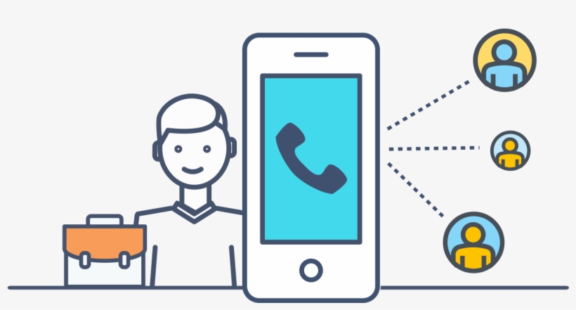 Youmail Professional Creates A Permanent 'conference - Smartphone, transparent png #8142322