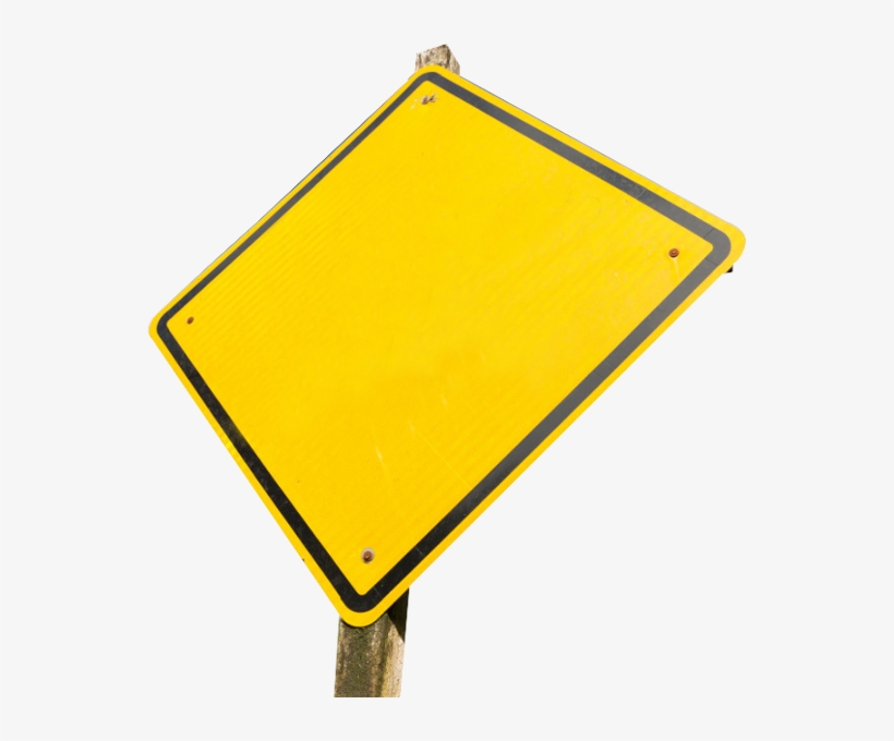 Blank Road Sign For Design - Traffic Sign, transparent png #8142627