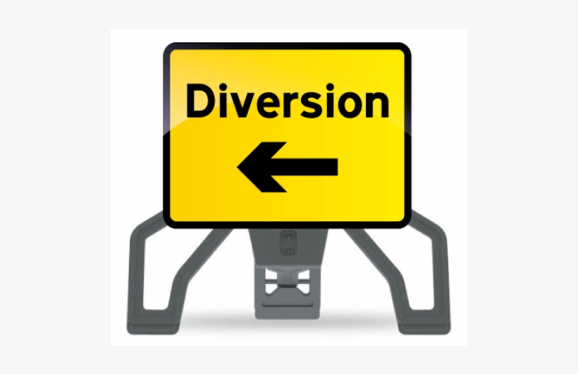 Rectangular Alpha Signs - Diversion Signs, transparent png #8142705