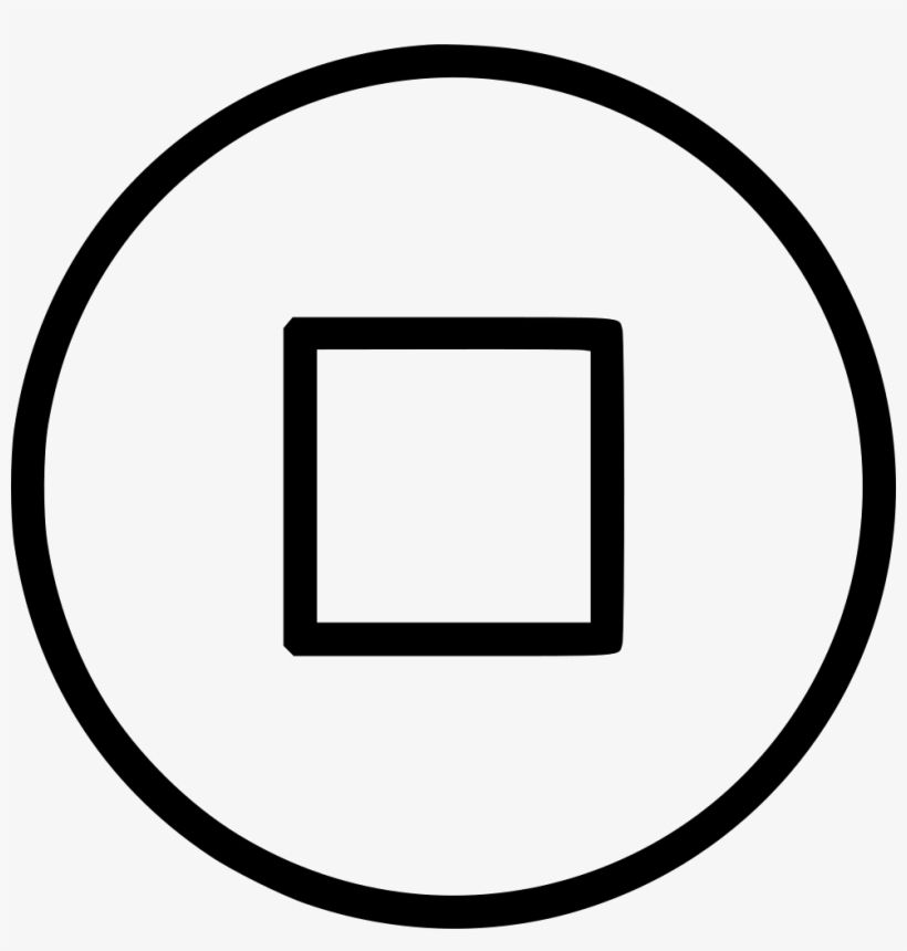 Stop Button Circle Comments - Circle, transparent png #8144579