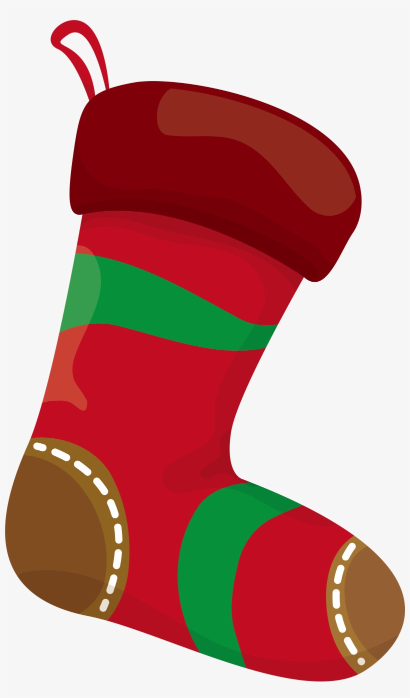 Christmas Stocking Png - Christmas Socks Red Png, transparent png #8144970