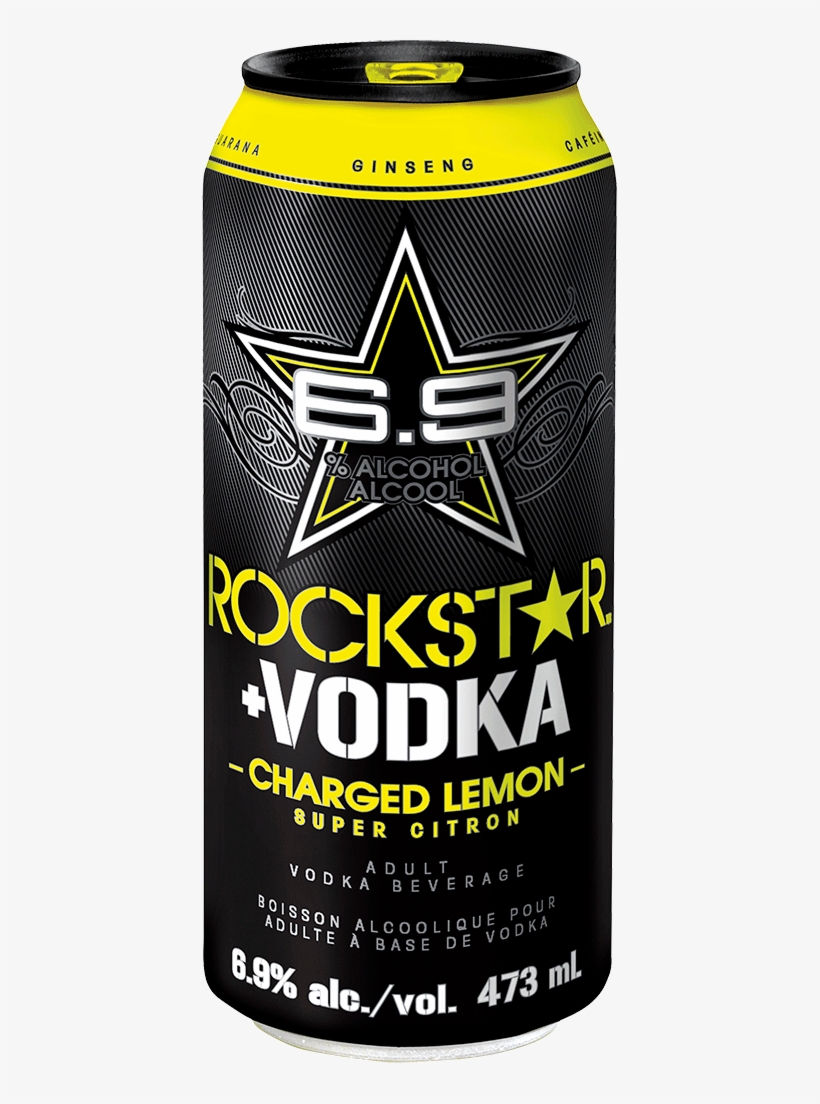 Rockstar Charged Lemon - Rockstar Energy Drink, transparent png #8145210