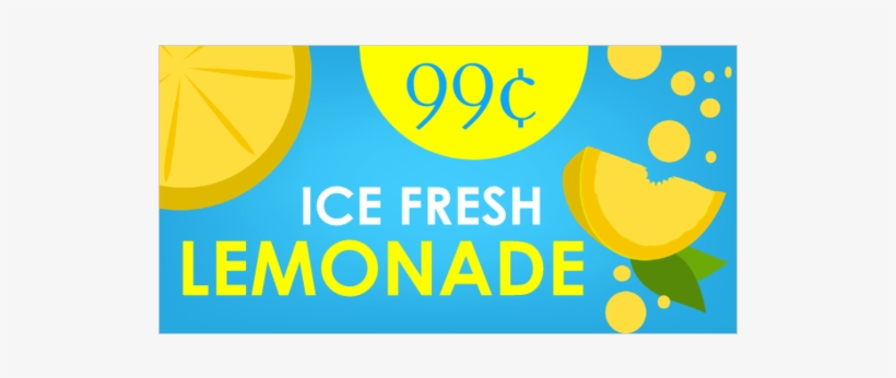 One Dollar Lemonade Stand Vinyl Banner - Banner Lemonade, transparent png #8145571