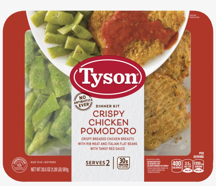 Tyson® Fully Cooked Chicken Pomodoro Dinner Kit, - Tyson Frozen Meal Kits, transparent png #8145788