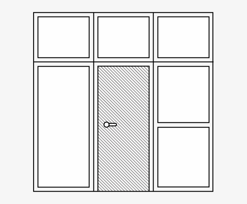 Fire Door And Windows Diagram - Architecture, transparent png #8146169