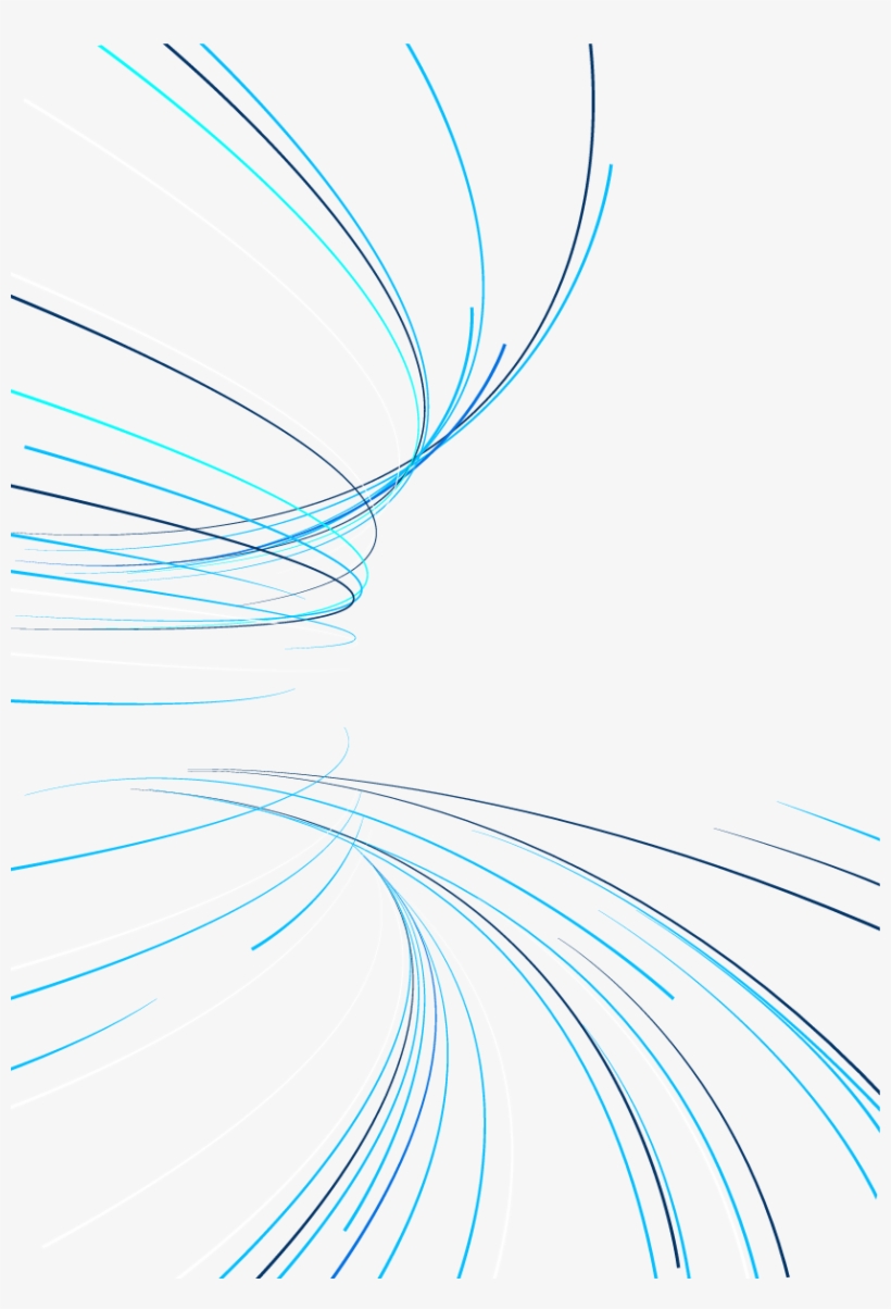 Blue And Light Hand-drawn Vector Science Line Clipart - 透明 線條, transparent png #8146368
