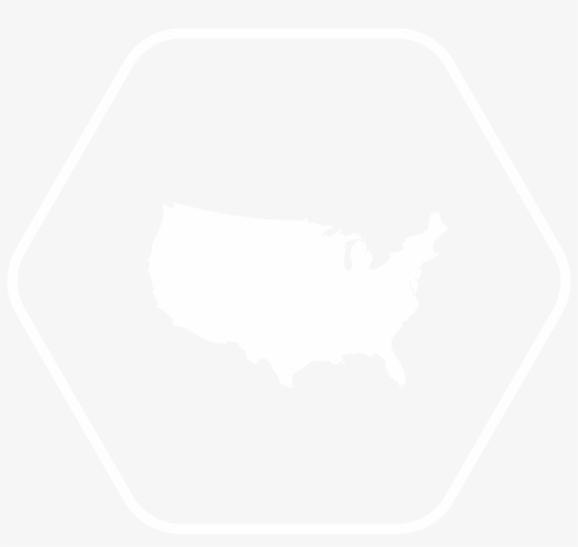 Us - Map Of The United States Black Background, transparent png #8146763