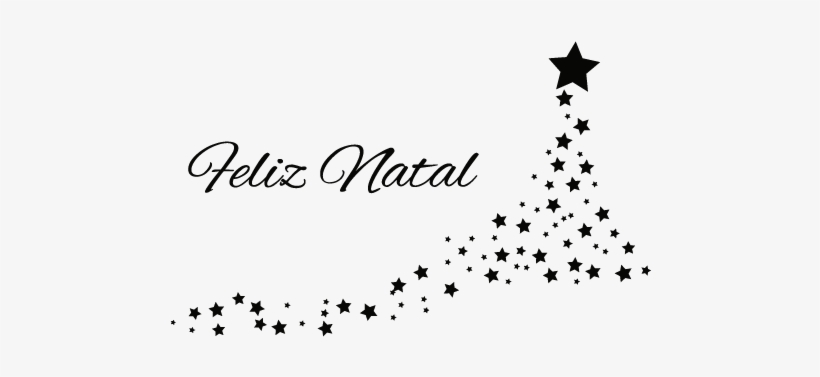 Adesivo De Parede Árvore De Estrelas Natalinas - Design, transparent png #8147070