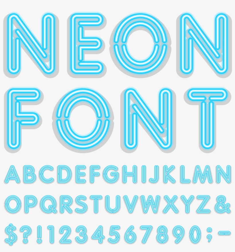 Blue Wordart Hi-tech Coupon Boston Neon Critics Clipart - Font, transparent png #8147164