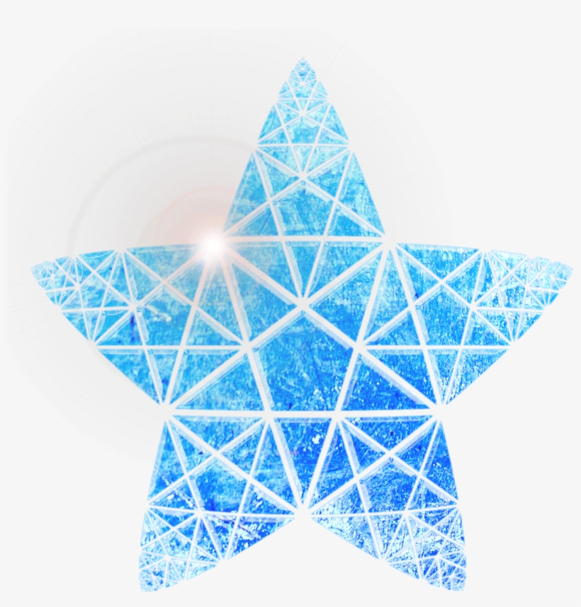 Pentagrama Cubos De Gelo Picado Inverno Png E Psd - Portable Network Graphics, transparent png #8147360